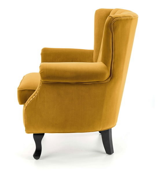 Relaxačné kreslo Teena (horčicová)