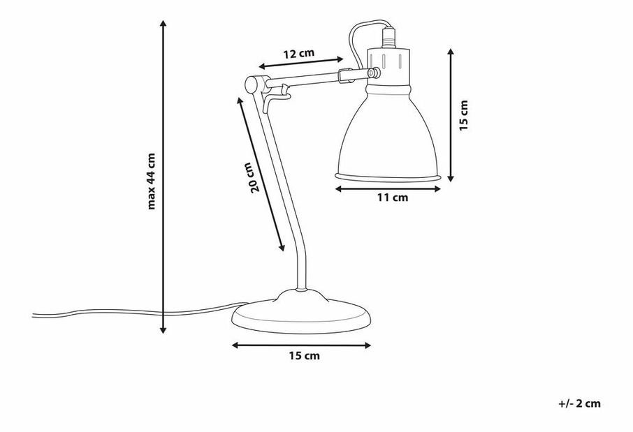 Stolná lampa Montara (mosadzná)