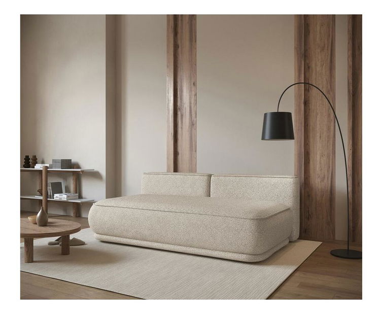 Pohovka trojsedačka Lesanna (béžová + čierna)