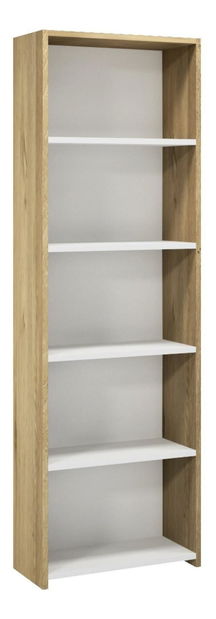 Jednolôžková posteľ 90 cm Sabese 3 (dub + biela) (s roštom)