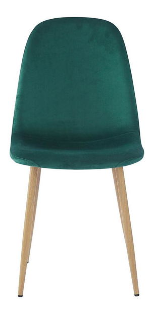 Jedálenská stolička Laga (smaragdová + buk) 