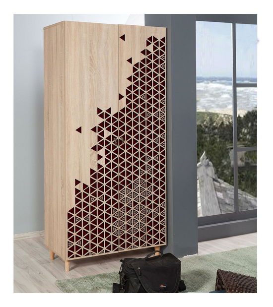 Dulap de haine Sirius 122 (Stejar sonoma)