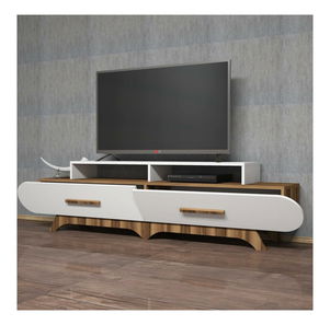 Masă TV/Dulap Florian (Nuc + Alb)