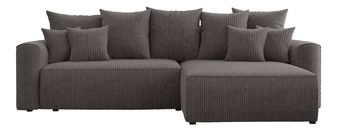 Sarokkanapé  Baria (J) (szürkés fekete)