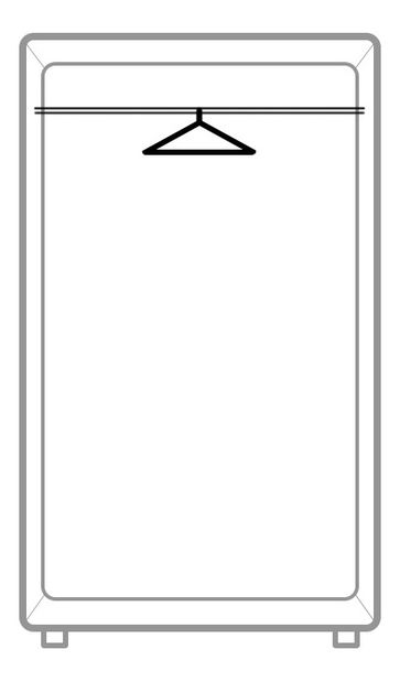 Ruhásszekrény Asista AS 006 tölgy sonoma *Kiárusítás