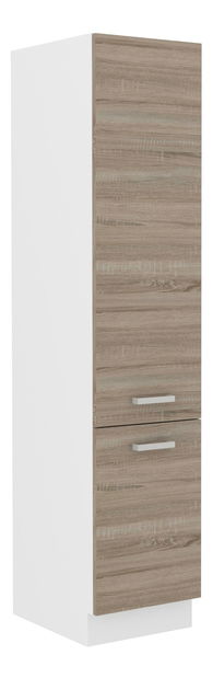 Potravinová kuchynská skrinka Domton 40 HSG-200 (korpus: biela + front: dub sonoma truflový)