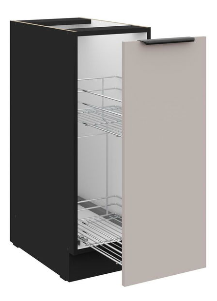 Dolná kuchynská skrinka Aaron 30 D CARGO BB (čierna matná + kašmír)