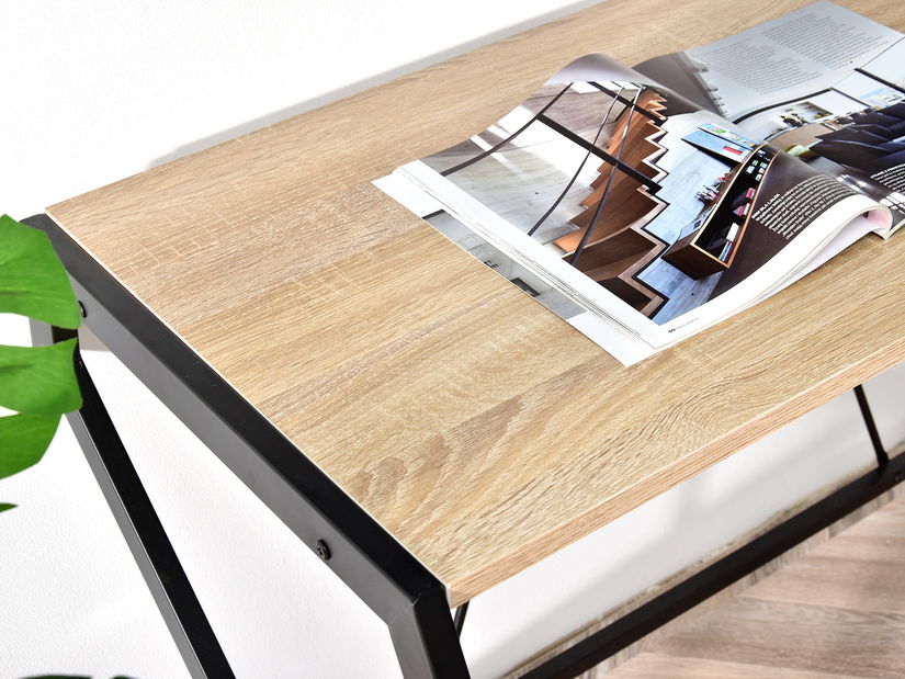 PC stolík Desiguo (dub + čierna)