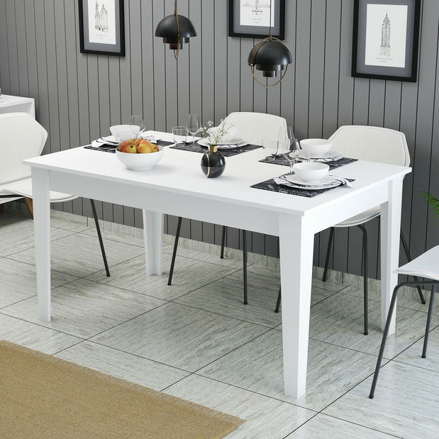 Jedálenský stôl (pre 6 osôb) Millano (Biela)