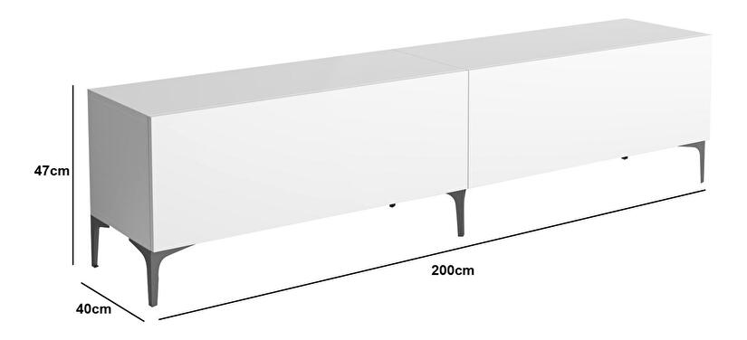 TV stolík/skrinka Franc 44 (biela)