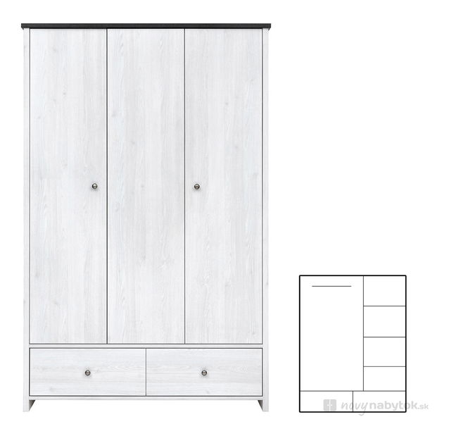 Ruhásszekrény Porsche SZF3D2S *kiárusítás