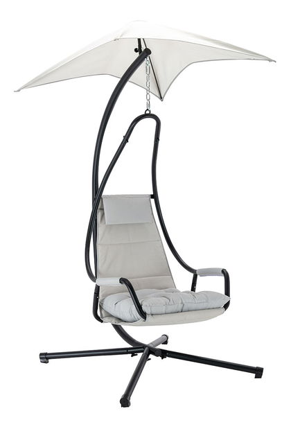 Scaun suspendat Mirjan Sotiko (crem + negru) (lichidare de stoc)