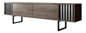 TV asztal/szekrény Chromonise (dió + fekete)