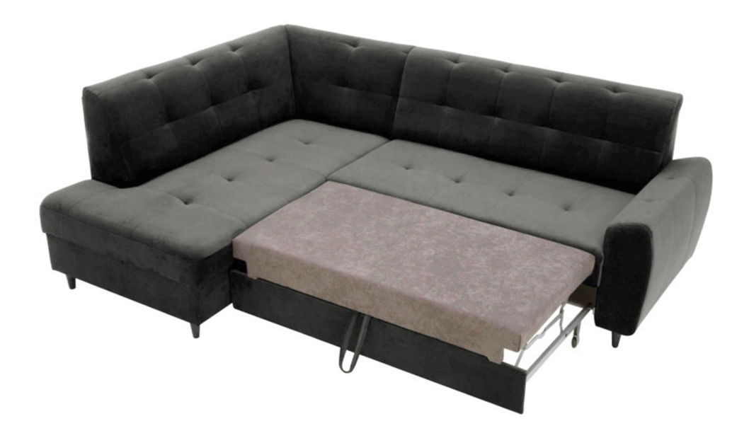 Rohová sedačka Asana (tmavosivá) (L)