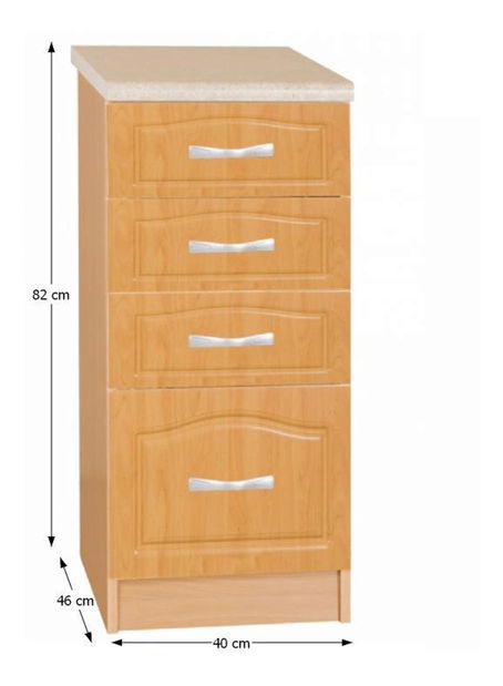 Dulap inferior de bucătărie S40SZ4 Leite