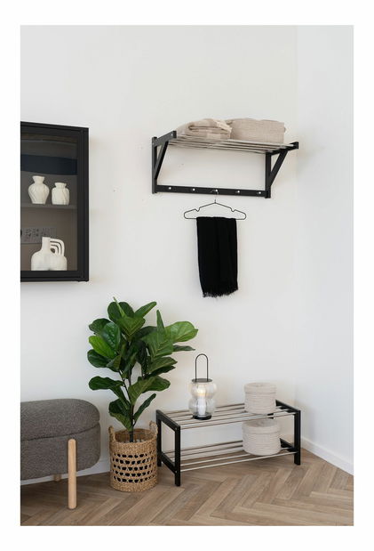 Nástenný vešiak Peloria 1 (čierna)