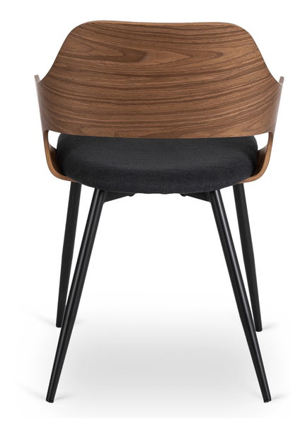 Scaun sufragerie Obvio (nuc + negru) 
