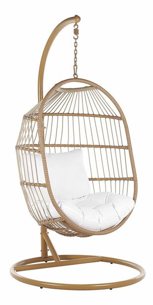 Závesné kreslo Adrianne (prírodná)