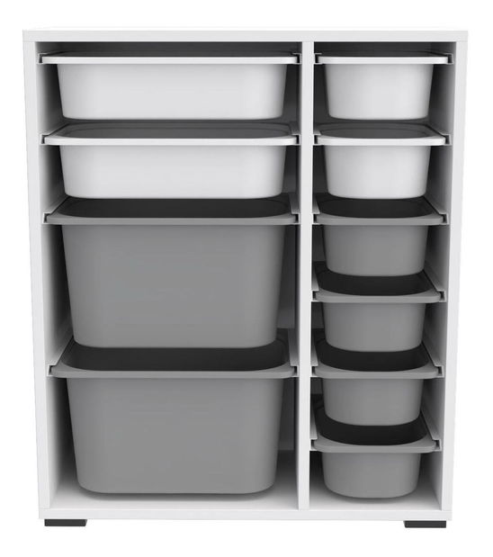 Játékrendszerező Dremonka 10 (fehér + szürke)