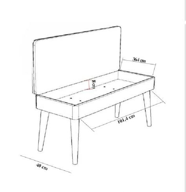 Masă de sufragerie extensibilă cu 2 scaune și bancă Vlasta (alb + gri)