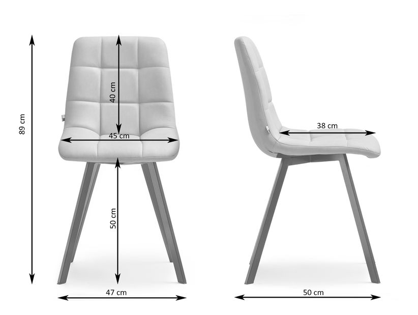 Stolička Luigo (béžová + čierna)