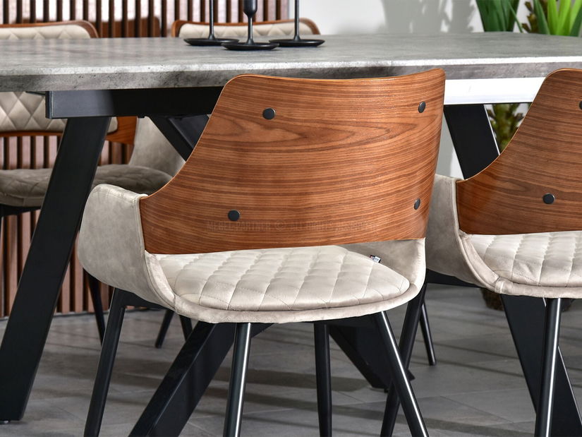 Stolička Morgana (orech + čierna)