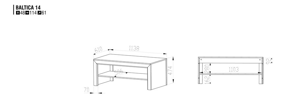 Konferenčný stolík Baltica 14