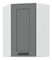 Felső sarok konyhaszekrény Lucid 60x60 GN-90 1F (45°) (korpus: fehér + front: mdf porszürke)