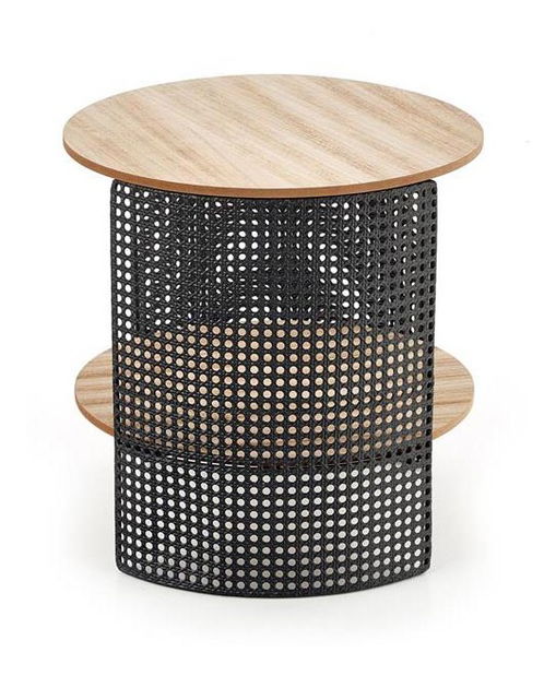 Masă de cafea Tran (Lemn natural + Negru)