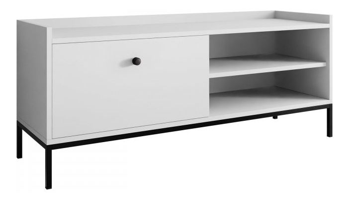 TV szekrény Tezarta 1K (fehér + fekete) 