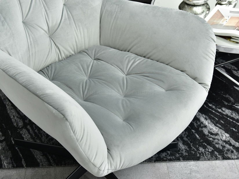 Fotoliu Aaron (gri + negru)