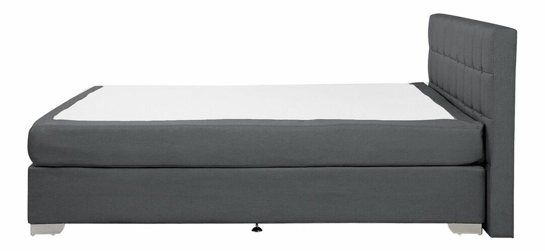 Manželská posteľ Boxspring 160 cm ADIR (s matracmi) (sivá)