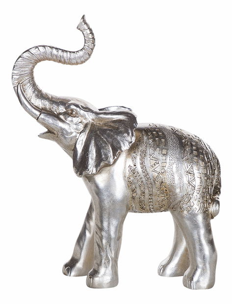 Dekorativna figurica slon TUREN (srebrna)