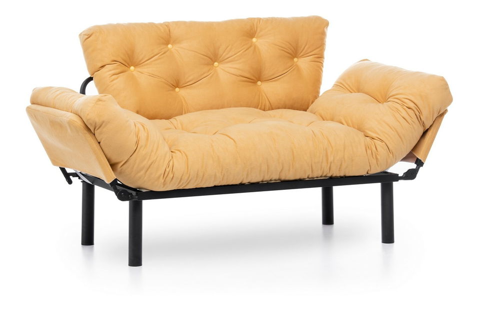 Széthúzható fotel Nitty (mustár)