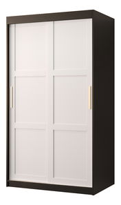 Ruhásszekrény Riven 1 100 (matt fekete + matt fehér)