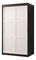 Ruhásszekrény Riven 1 100 (matt fekete + matt fehér)