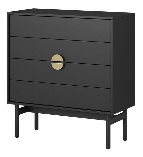 Comodă Stellia S4 (negru)