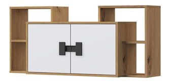 Vitrina Marcel TE12 (hrast  artisan + bijela)