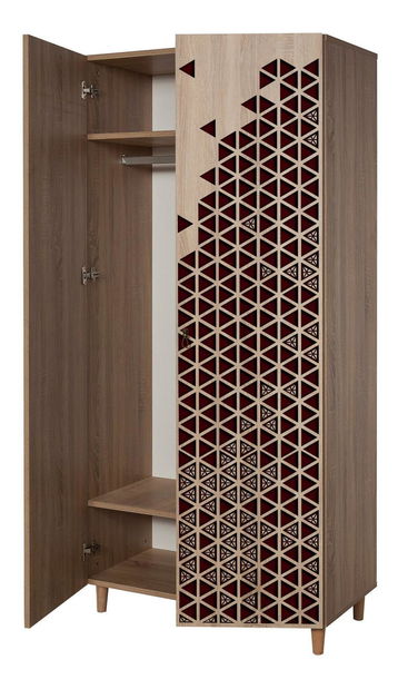 Dulap de haine Sirius 122 (Stejar sonoma)