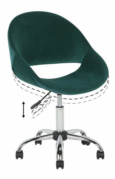 Uredska stolica Selno (smaragdna)