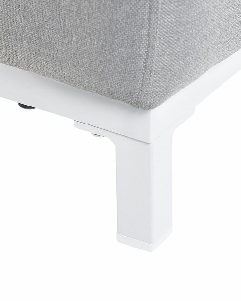 Set 2 ks záhradných kresiel Roper (svetlosivá + biela) 