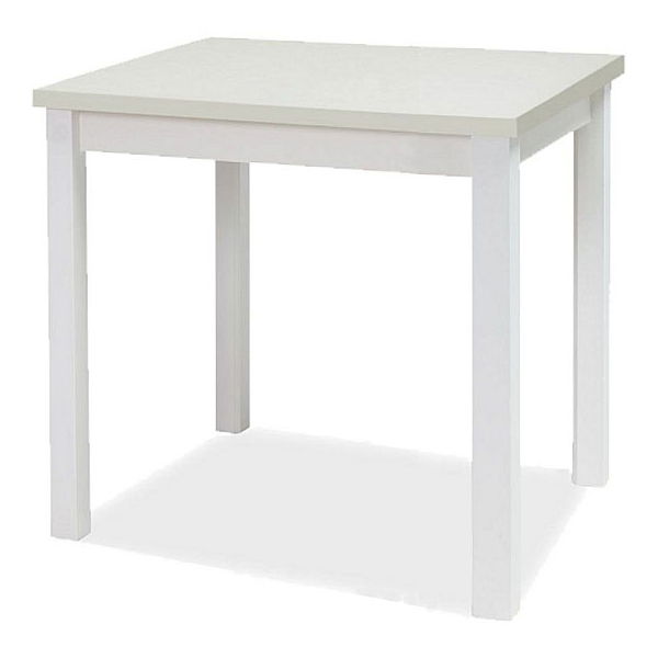 Jedálenský stôl Alfred (biela + biela) (pre 4 osoby)