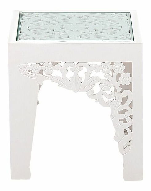 Set 2 măsuțe cafea Alfild (alb)