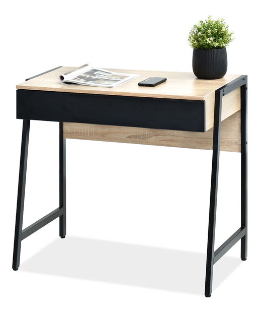 PC asztal Norway (tölgy + fekete)