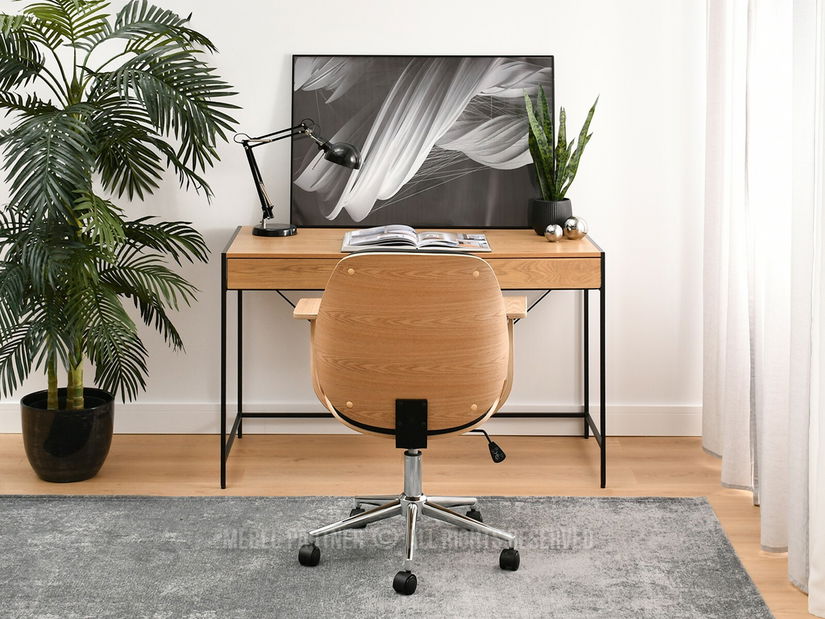 Fotel Raynold (fekete tölgy + króm)