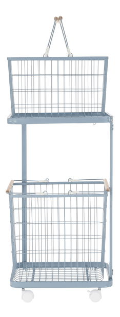 Kôš na bielizeň Harmas (kov + sivomodrá)