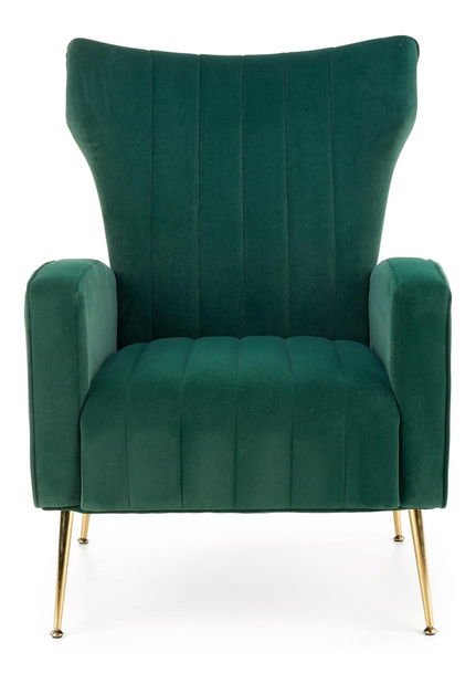 Fotoliu cu urechi Varelo (Verde închis)