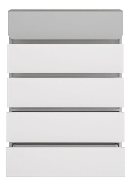 Komód Albunus K02 (alpesi fehér + fényes szürke)