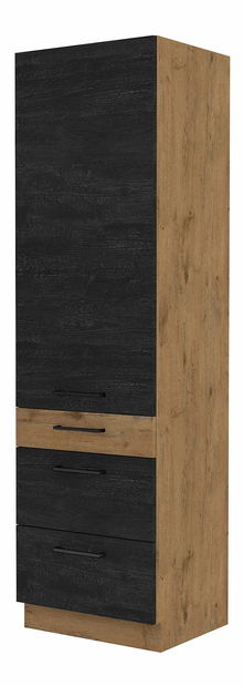 Dulap de bucătărie pentru alimente Virion 60 DKS 210 3S 1F (Stejar lancelot + lemn închis)