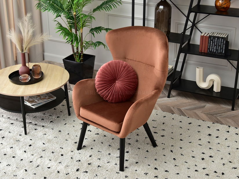 Kreslo Leto (medená + čierna)